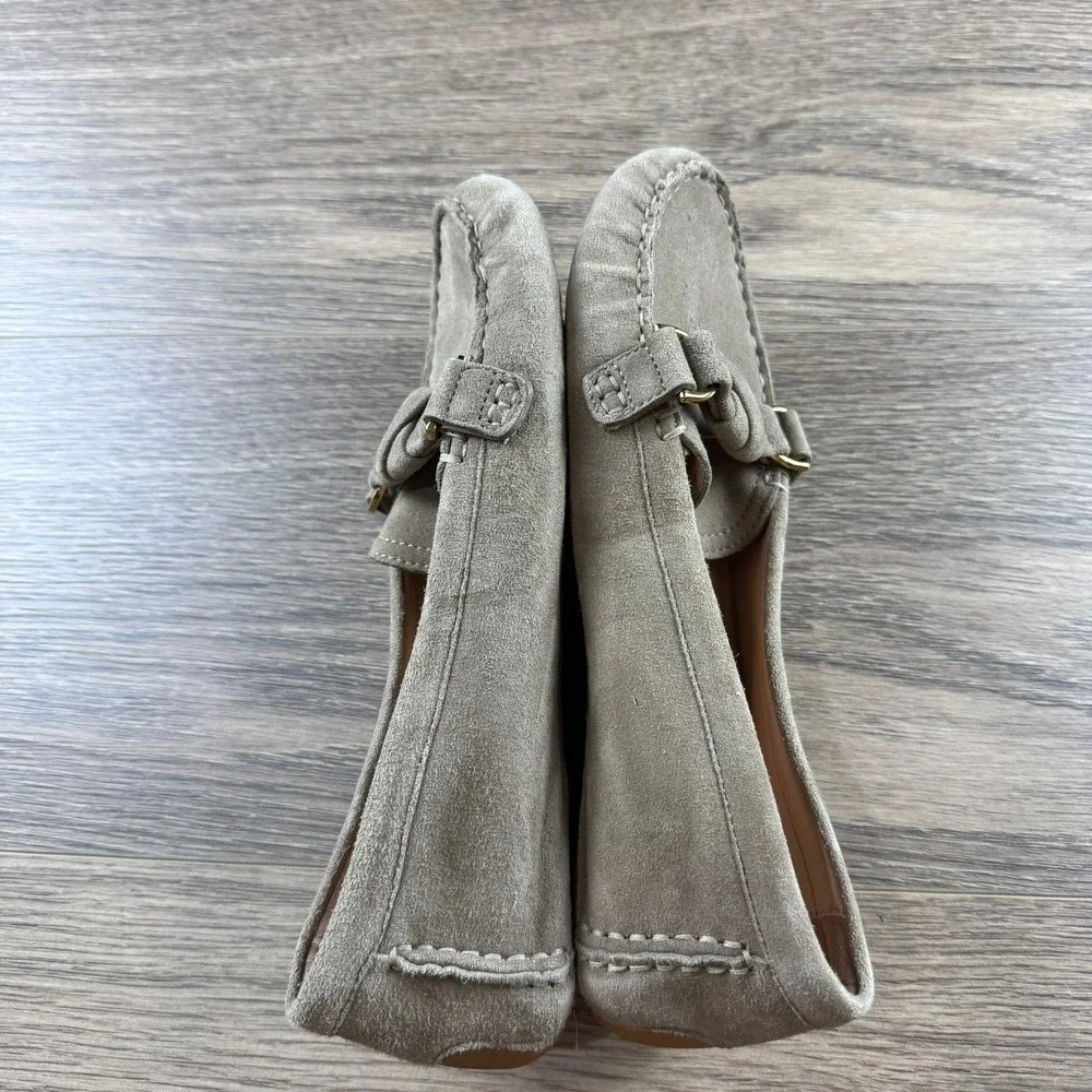 Cole Haan Womens Emmie Suede Driving Loafer Knot Irish Coffee Size 7.5 B Casual